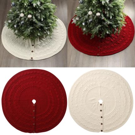 Christmas Knitted Tree Skirt – 122 cm