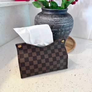 Leather Tissue Box – Elegant PU Leather Serviette Holder for Home, Office & Car
