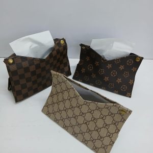 Leather Tissue Box – Elegant PU Leather Serviette Holder for Home, Office & Car