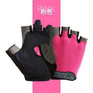 Sports Gym Gloves Cycling Gloves – Antiskid Half-Finger (L, XL)