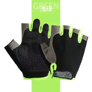 Sports Gym Gloves Cycling Gloves – Antiskid Half-Finger (L, XL)
