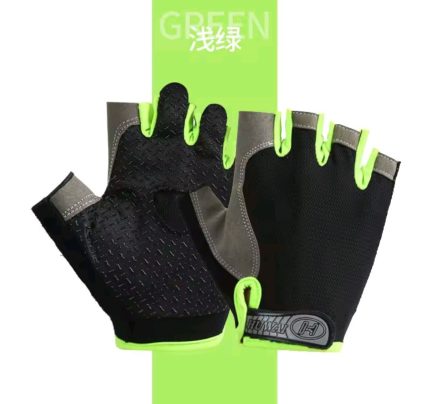 Sports Gym Gloves Cycling Gloves – Antiskid Half-Finger (L, XL)