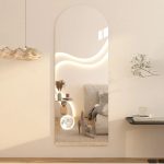 Unbreakable Acrylic Mirror Self-Adhesive Semicircle (120×40 cm)