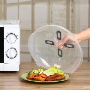 Magnetic Microwave Food Cover – Oil-Proof with Ventilation