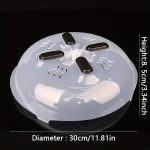 Magnetic Microwave Food Cover – Oil-Proof with Ventilation