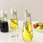 Glass Oil & Vinegar Dispenser Bottle – 300 ml (Leak-Proof, Glass)