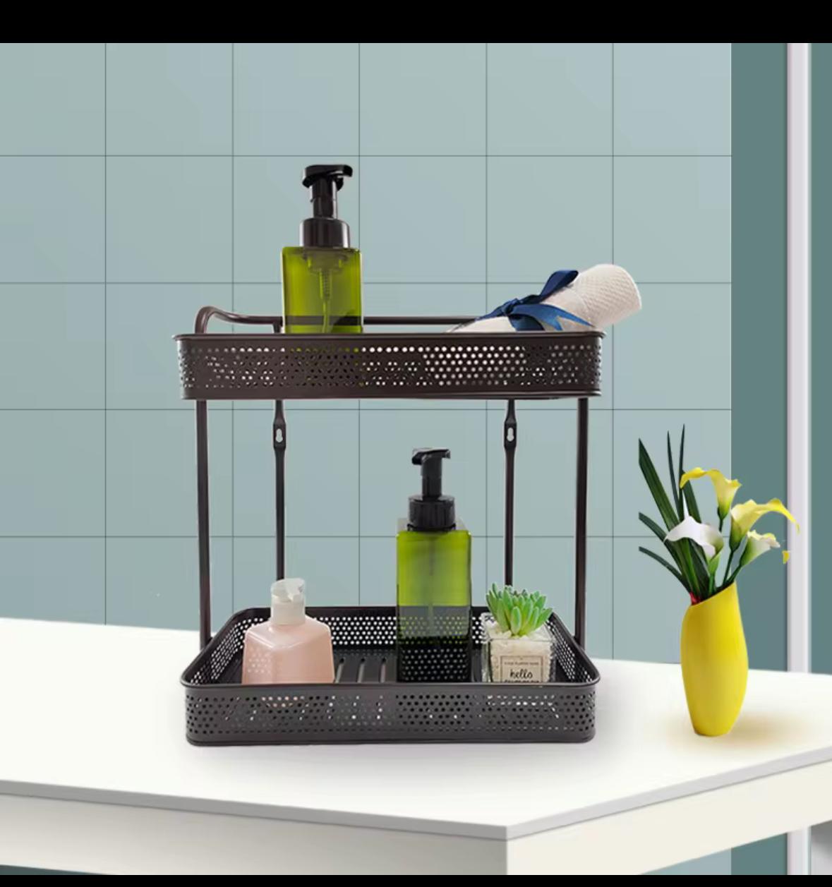 Bathroom / Kitchen Organiser – Space-Saving Multi-Purpose Storage Rack Bathroom / Kitchen Organiser – Space-Saving Multi-Purpose Storage Rack