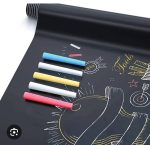 Adhesive Black Board Paper 90×200 cm with 5 Chalks