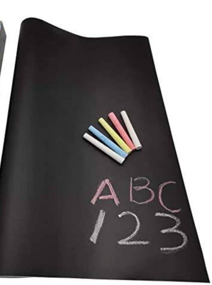 Adhesive Black Board Paper 90×200 cm with 5 Chalks