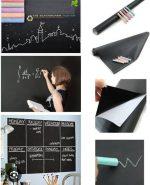 Adhesive Black Board Paper 90×200 cm with 5 Chalks