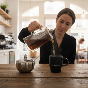 Borosilicate Kettle & Steel Sugardish + Espresso Cup Set