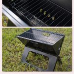 Heavy Portable Charcoal Grill X-type – 48 × 27.5 cm