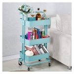 Heavy Gauge 3-Layer Mesh Trolley Rack (Black, Pink, Cream, Lilac)
