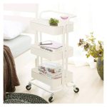 Heavy Gauge 3-Layer Mesh Trolley Rack (Black, Pink, Cream, Lilac)