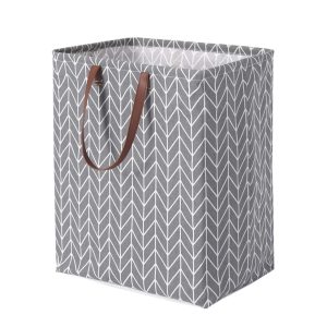 Fabric Laundry Basket – Large Waterproof Foldable Laundry Bin with Handles for Home Storage