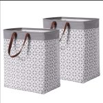 Fabric Laundry Basket – Large Waterproof Foldable Laundry Bin with Handles for Home Storage