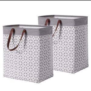 Fabric Laundry Basket – Large Waterproof Foldable Laundry Bin with Handles for Home Storage