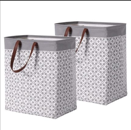 Fabric Laundry Basket – Large Waterproof Foldable Laundry Bin with Handles for Home Storage