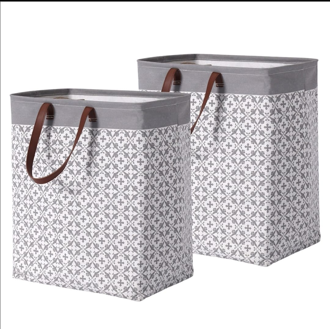 Fabric Laundry Basket – Large Waterproof Foldable Laundry Bin with Handles for Home Storage Fabric Laundry Basket – Large Waterproof Foldable Laundry Bin with Handles for Home Storage