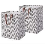 Fabric Laundry Basket – Large Waterproof Foldable Laundry Bin with Handles for Home Storage