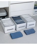 Foldable Fabric Storage Box with Lid – Waterproof Multi-Purpose Closet Organizer