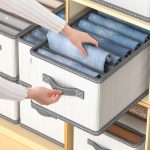 Foldable Fabric Storage Box with Lid – Waterproof Multi-Purpose Closet Organizer