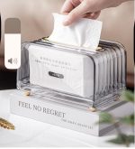 Luxury Clear Serviette Holder – Green & Clear