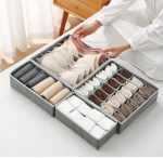 4in 1 Under Garment Organizer – Grey & Wavy Grey