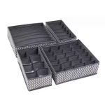4in 1 Under Garment Organizer – Grey & Wavy Grey