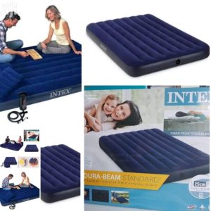 INTEX INFLATABLE AIR MATTRESS Plus Free Electric Pump