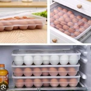 (34eggs) Egg Tray Storage Container