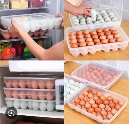 (34eggs) Egg Tray Storage Container