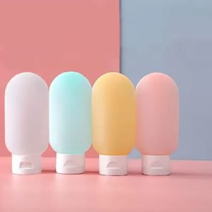 4pcs/ Set Travel Bottle Set – 60ml Refillable Silicone Travel Toiletry Bottles