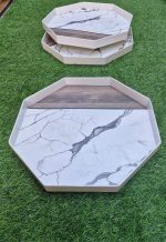 Marble Trays 1pc – Premium Natural Marble Serving & Decorative Tray