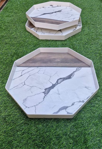 Marble Trays 1pc – Premium Natural Marble Serving & Decorative Tray