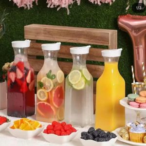 Best 1L Juice / Milk Bottle – Airtight Drink Pitcher for Fridge Storage