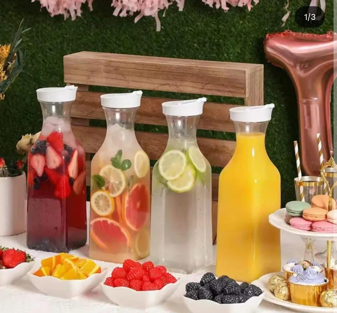 Best 1L Juice / Milk Bottle – Airtight Drink Pitcher for Fridge Storage
