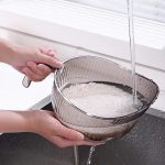 Acrylic Rice Washing Bowl/ Colander/ Rice Drainer β Premium Kitchen Strainer