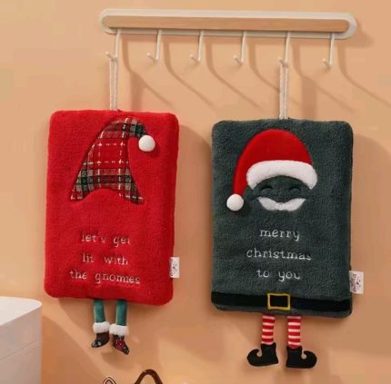 Super Soft Absorbent Gnomes Towels Hand Drier Christmas Decor