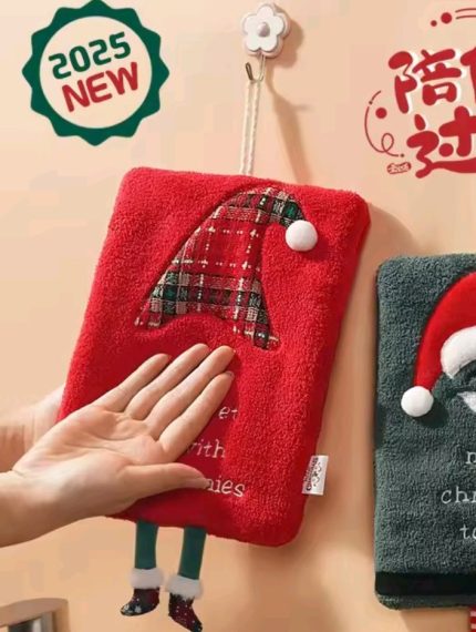 Super Soft Absorbent Gnomes Towels Hand Drier Christmas Decor