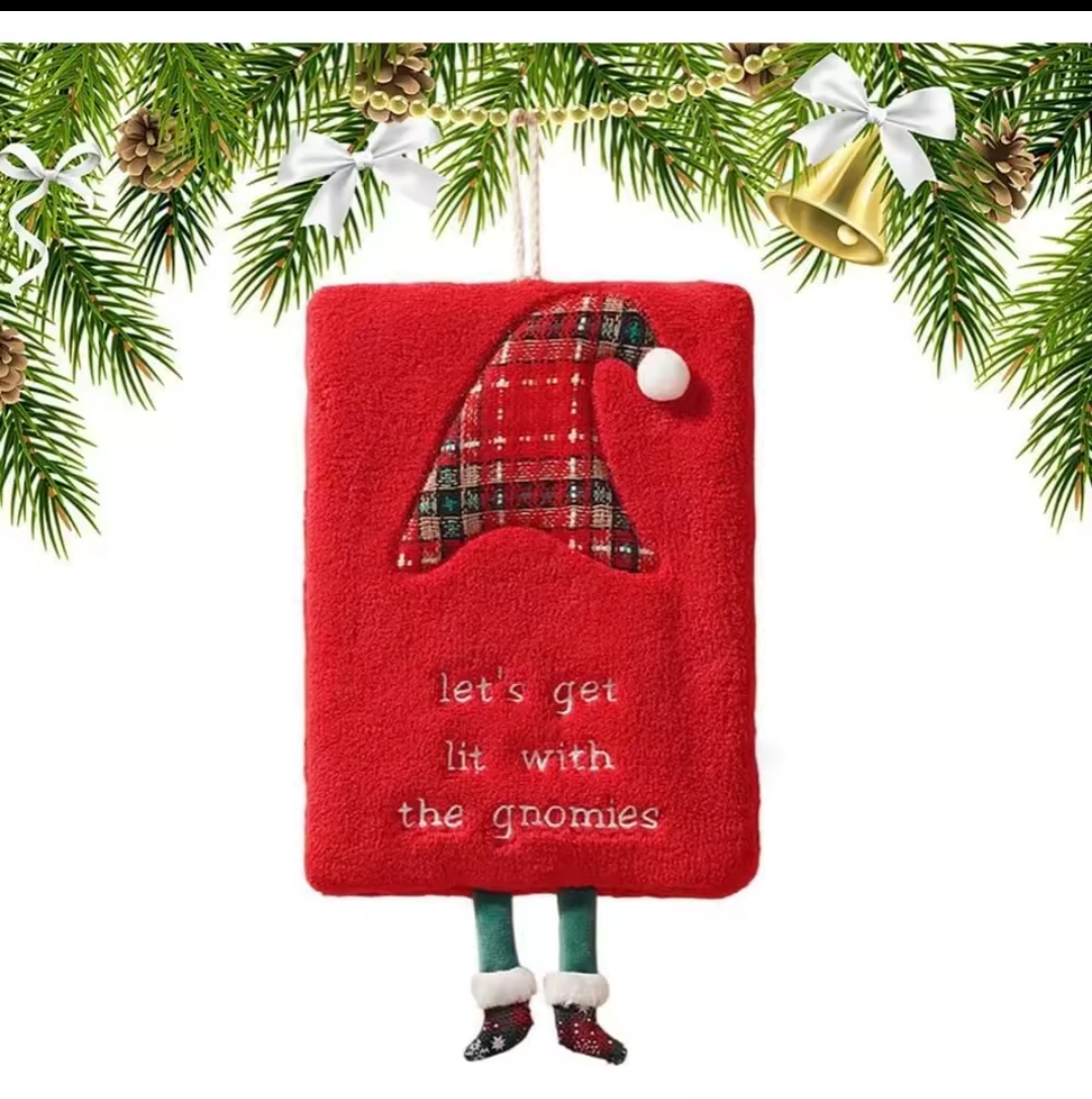 Super Soft Absorbent Gnomes Towels Hand Drier Christmas Decor