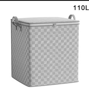 Quilt Storage Bags with Zipper Lids – Dust‑Proof Duvets & Clothes Organiser (30 L & 110 L)