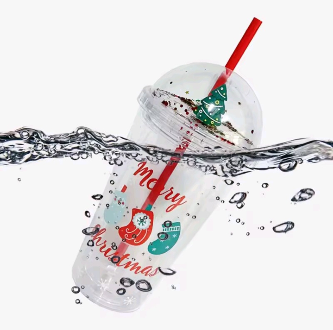 Double Wall Tumbler with Straw – 450ml Leak‑Proof Travel Cup