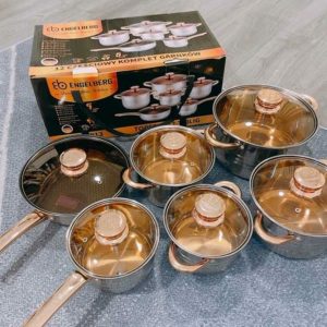 Engelberg 12pc Stainless Steel Cookware Set