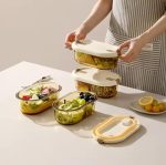 High Borosilicate Glass Food Containers – Microwave & Leak Proof Meal Prep Box