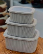 3 pcs Multipurpose Storage Containers – Leak-Proof, Microwave & Dishwasher Safe