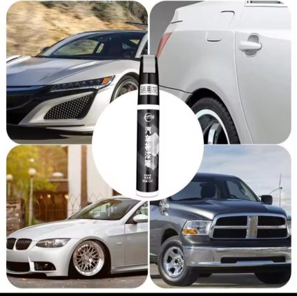 Car Scratch Repair Pen – Auto Touch-Up Paint Pen (Black, Silver, White)