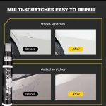Car Scratch Repair Pen – Auto Touch-Up Paint Pen (Black, Silver, White)