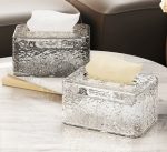 Water Ripple Tissue Box – Transparent Glacier Pattern