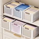 Big Size Storage Baskets – 35×25×21 cm White Storage Basket